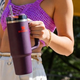 Garrafa Térmica Stanley Com Canudo Personalizada - Ideal Para Brindes Corporativos