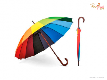 guarda chuva arco iris para personalizar
