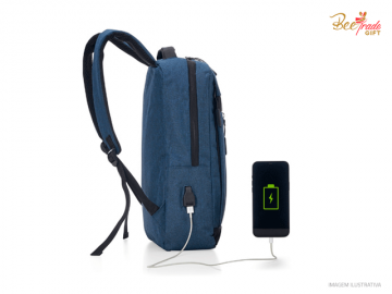Mochila de Nylon com USB 21L - BTX01325