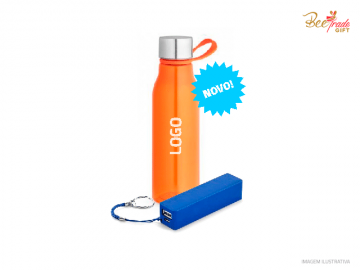 Kit Utilitário │ Squeeze e Powerbank