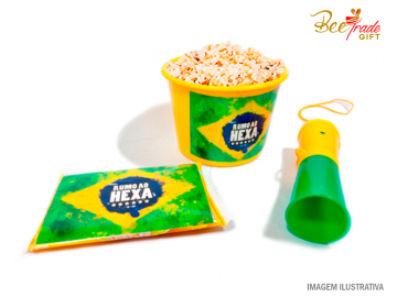 Kit Pipoca Torcedor Copa do Mundo - BT24242
