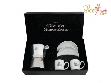  Kit Cafeteira Italiana Dia Da Secretária