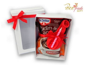 Kit Aniversário Pudim de Caneca com Bexiga :: BT12782