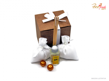Kit Aromatizador de Ambiente 40ml Prata Mini BV694