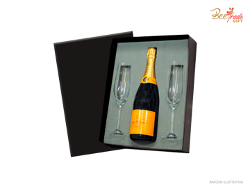 Kit Champagne Veuve Clicquot 03 Peças - BT270