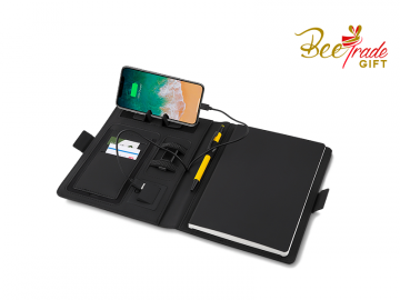 Caderno com Carregador por Indução :: BT379