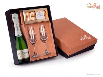 Kit Salton 2 Taças e Bombons BT20954