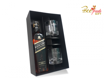 Kit Whisky Escocês Johnnie Walker Black Label 5 peças - BV11