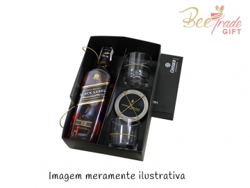Kit Whisky Escocês Johnnie Walker Black Label 5 peças - BV11