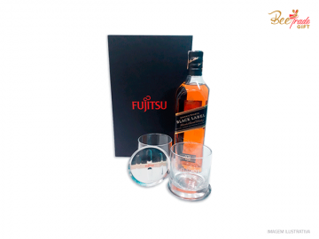 Kit Whisky Escocês Johnnie Walker Black Label 5 peças - BV11