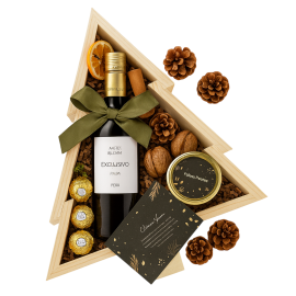Kit Natalino Elegance – Vinho, Ferrero Rocher E Amendoim Gourmet