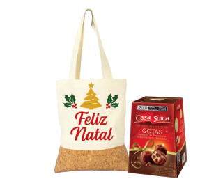 Kit Sacola De Natal Personalizada Com Chocottone BT4037