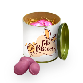 Lata De Páscoa Com Chocolate