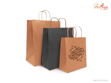 Sacola Kraft Promocional Personalizada - BV334
