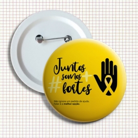 Botton Personalizado Para Brinde Corporativo Setembro Amarelo
