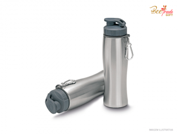 Foto Garrafa Inox Com Mosquetão :: BTA0123