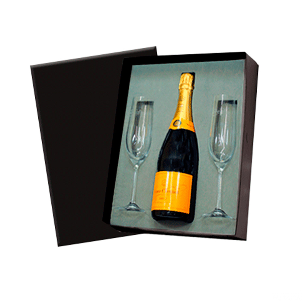 Imagem do produto Kit Champagne Veuve Clicquot com Taças